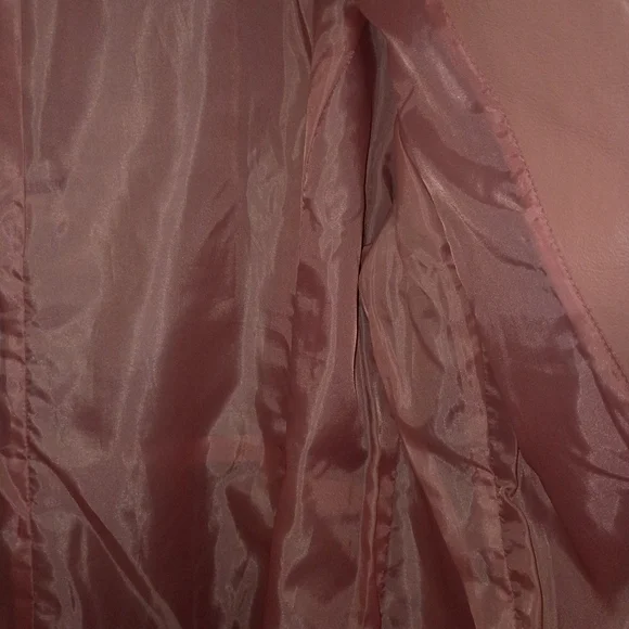 Women's Pink Leather Jacket - Picture 10 of 14